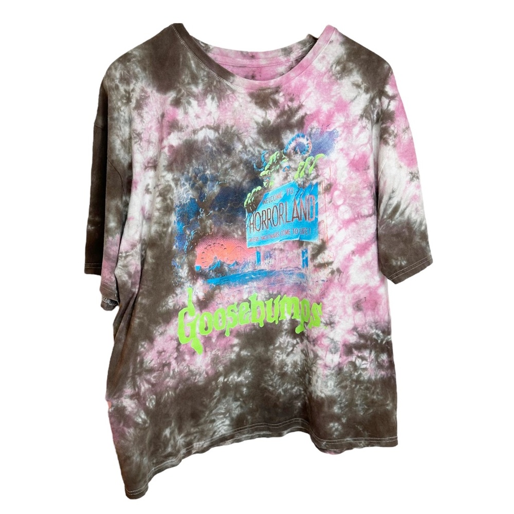 Goosebumps HorrorLand Tie Dye Graphic T-Shirt Size Medium Unisex